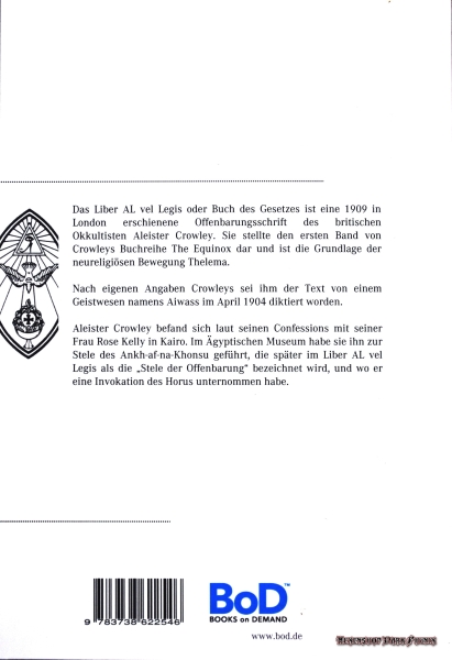Hexenshop Dark Phönix Aivass: Liber Al vel LEGIS